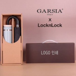 가르시아 3단 레자 곡자손 완전자동 우산+락앤락 뉴메트 로투웨이 텀블러세트