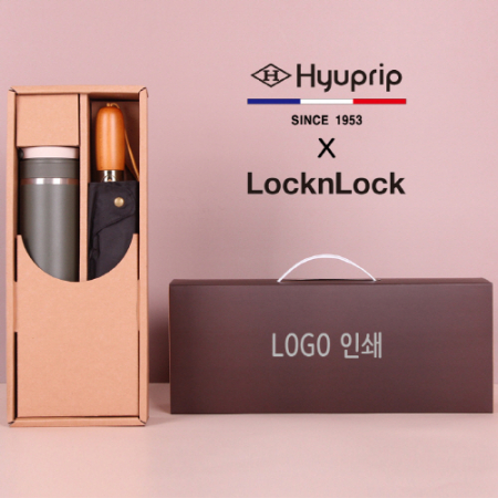 협립 3단60 슈퍼 엔티크 초고밀도 완전자동 우산/양산+락앤락 뉴메트로투웨이 텀블러세트 #2