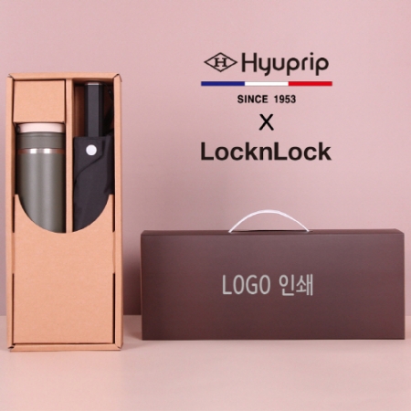 협립 3단60 슈퍼 젠틀맨 고밀도 수동식 우산+락앤락 뉴메트로 투웨이 텀블러세트 #2