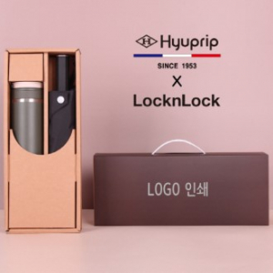 협립 3단60 슈퍼 젠틀맨 고밀도 수동식 우산+락앤락 뉴메트로 투웨이 텀블러세트