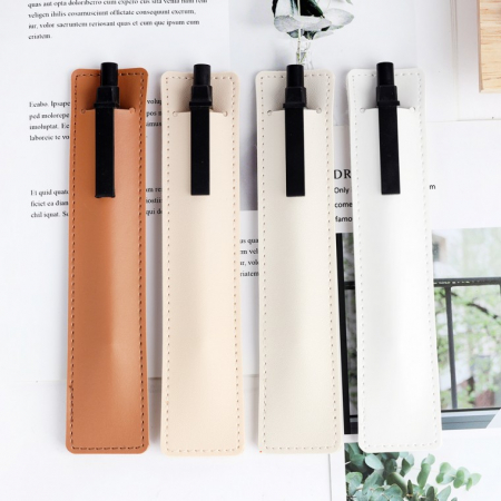가죽 클립 볼펜 케이스, 펜케이스, 볼펜 파우치, 홍보용 볼펜, 필기구 #2