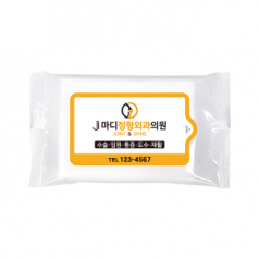 홍보 물티슈 흰색 20매