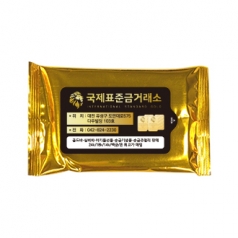 홍보 물티슈 메탈골드 10매