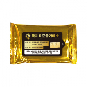 홍보 물티슈 메탈골드 10매