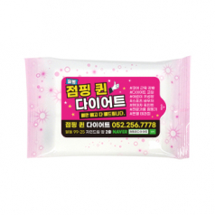 홍보 물티슈 파스텔분홍 10매