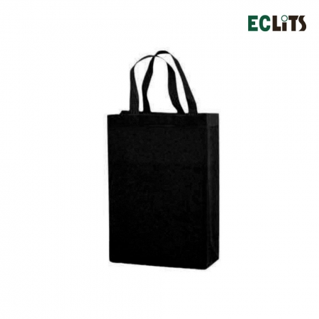 단색 부직포 가방 블랙 [ 소 / 25 x 30 x 10cm ] #2