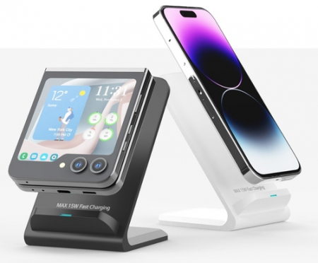 루미노 15W 듀얼 코일 급속 무선충전 거치대 UV-PDWC150 고속무선충전기 15W 급속 아이폰 갤럭시 #2