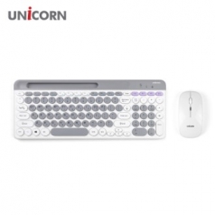 유니콘 2.4G+블루투스 무선 키보드 마우스 세트 BK-600SB