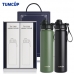 작은이미지: 텀컵 에코 선물세트 TS-2300D, 원터치 오픈캡 스텐보틀 1+1 기프트세트(650ml) #2