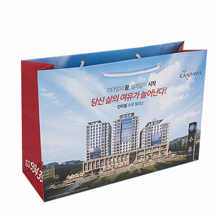 쇼핑백 400x150x300mm 스노우지180g // 주문제작 컬러인쇄 #2