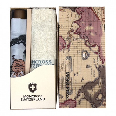 몽크로스 3단 호랑이 수동 우산 + 몽크로스 바코드 타올 1P 세트 #2