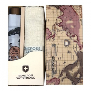 몽크로스 3단 호랑이 수동 우산 + 몽크로스 바코드 타올 1P 세트