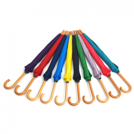 발렌타인 55x14k 자동 곡자 컬러 나무 손잡이 장우산 #5