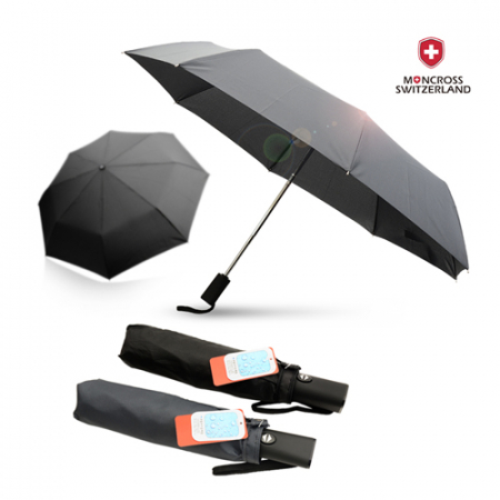 몽크로스 3단 전자동 솔리드 우산 + 몽크로스 바코드 타올 1P 세트 #4