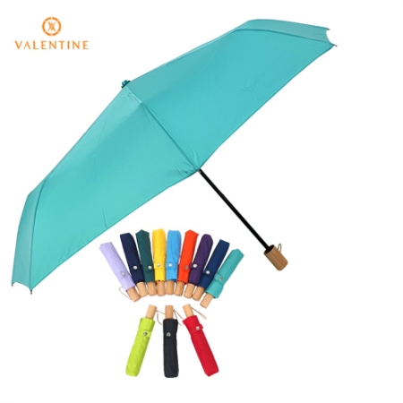 55 x 8k 폰지 연나무 손잡이 3단우산 #2