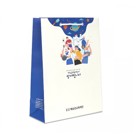 제작쇼핑백 250x100x340mm 스노우지180g #2