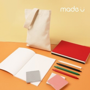 메이드유 에브리데이 웰컴키트 에코백 B타입 세트 / 기성 노트 볼펜 가방 메모포스트잇