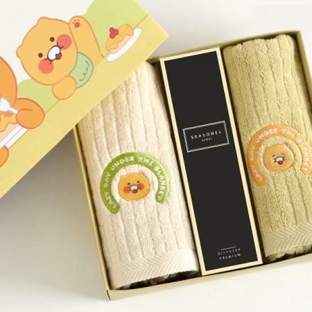 카카오 시즈넬 선물세트 디퓨저 50ml 플레인+카카오 모달 30수 타올2개 #3