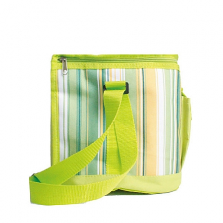 숄더크로스형 연두 스트라이프 아이스쿨러백 16L #4