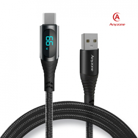 애니존 66W 초고속충전 패브릭 LCD 케이블 2.0M UTC #2