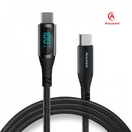 애니존 100W 초고속충전 패브릭 LCD 케이블 2.0M CTC #2