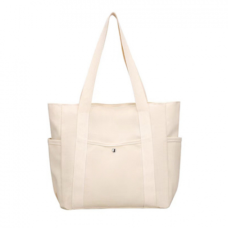 캔버스 에코백 사이즈 무지 똑딱이 // 두가지 색상 #4