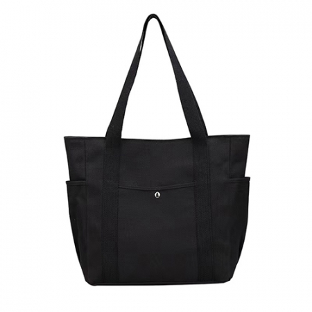 캔버스 에코백 사이즈 무지 똑딱이 // 두가지 색상 #5