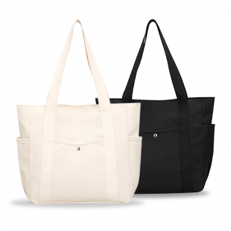 캔버스 에코백 사이즈 무지 똑딱이 // 두가지 색상 #2