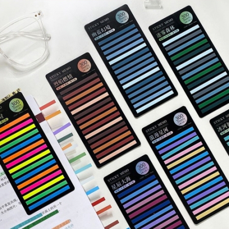 CI621 모던오피스 슬렌더 컬러 색인 초미세 분류 메모스티커 #2