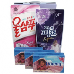 울샴푸+다우니 섬유유연제+피존 섬유유연제 세트