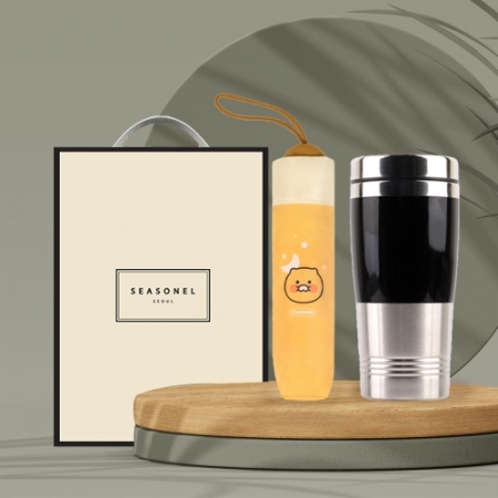 시즈넬 럭셔리 텀블러+3단 자동양우산 선물세트 #2