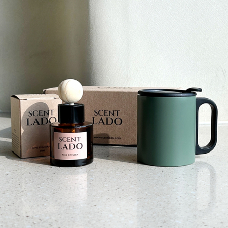 센트라도 미니 차량용 디퓨저 50ml + 포켓스텐컵 200ml 세트 #4