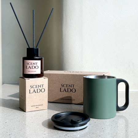 센트라도 미니 디퓨저 50ml + 포켓 스텐컵 200ml 세트 #4