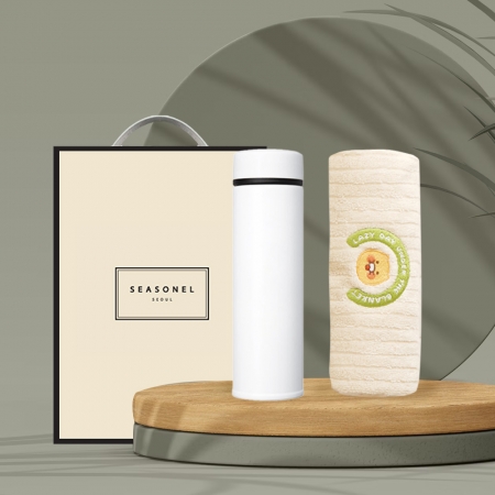 시즈넬 선물세트 카카오 모달 30수 타올+M45 텀블러 450ml #2