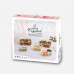 작은이미지: 쉬젤 크리스탈 내열 밀폐용기 직사각 5종세트 (직사각400ml*3ea+640ml*2ea) #4
