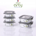 작은이미지: 쉬젤 아티 내열용기 정사각 5종세트 (정사각320ml*3ea+520ml*2ea) #3