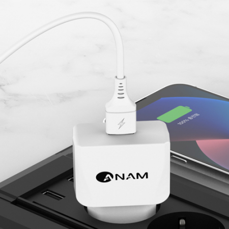 아남 QC3.0 USB 1포트 충전기 TYPE-C 케이블포함 ATC QC1P #3