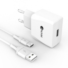 아남 QC3.0 USB 1포트 충전기 TYPE-C 케이블포함 ATC QC1P