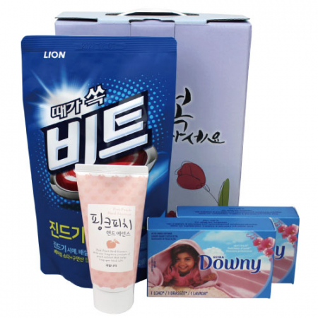 비트 액체 세탁세제+다우니 섬유유연제+과일나라 핸드크림 세트 #2