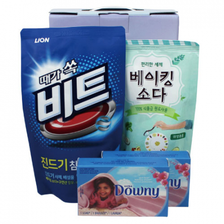 비트 액체 세탁세제+다우니 섬유유연제+베이킹소다 다우니 세트 #2