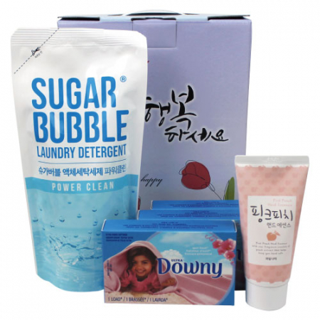 슈가버블 세탁세제+다우니 섬유유연제+과일나라 핸드에센스 5종 #2