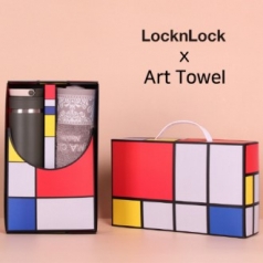 아트세트 락앤락 뉴메트로 투웨이 텀블러 355ml + 코마클럽 노블 세면타올 세트