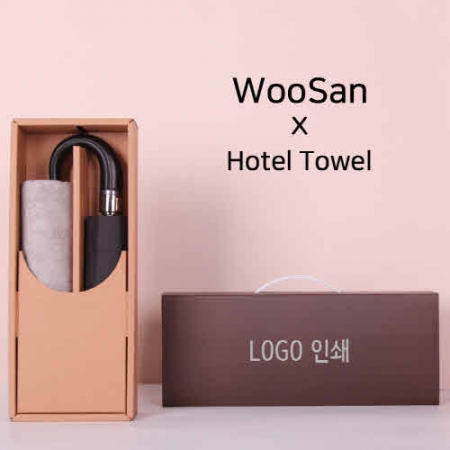 프리미엄 세트 가르시아 3단 60 레자 곡자손 완전 자동우산 + 뱀부 170 호텔 세면타올 세트 #2