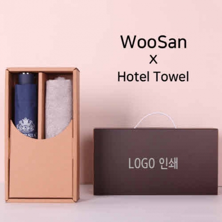 프리미엄 세트 가르시아 3단 심플 수동우산 + 뱀부 170 호텔 세면타올 세트 #2