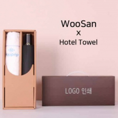 프리미엄세트 가르시아 3단60 10K 초고밀도 완전 자동우산 + 협립 눈꽃 폴딩 세면타올 세트