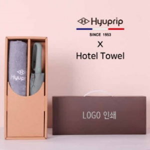 프리미엄 세트 협립 3단 60 슈퍼 카라비너 완전 자동우산 + 협립 호텔 코마 170 세면타올 세트