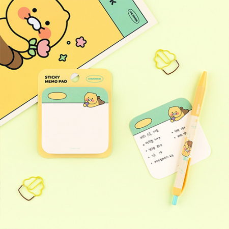 캐릭터 스퀘어 라운드 점착형 메모지 #6