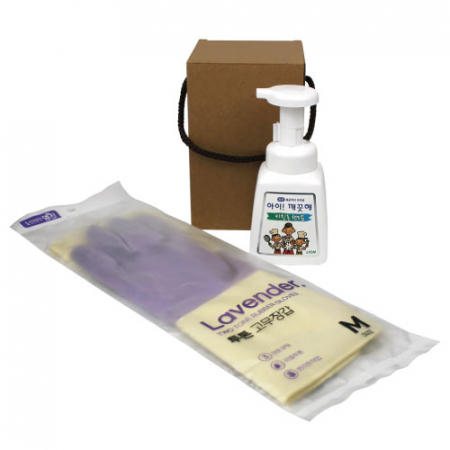 주방전용 아이깨끗해 핸드워시+투톤 고무장갑 2종세트 케이스 선택 #2