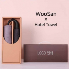 프리미엄 세트 가르시아 3단 블랙 곡자손 완전 자동우산 + 뱀부 170 호텔 세면타올 세트