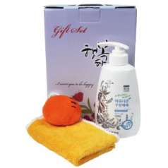아름다운 주방세제 용기+캐릭터 핸드타올 이미지선택